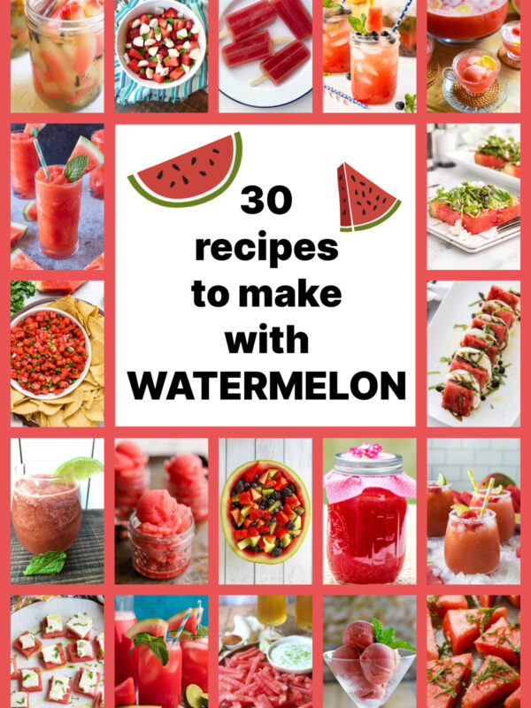 watermelon recipes collage