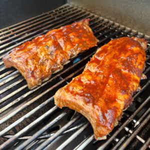 dr. pepper ribs on grill