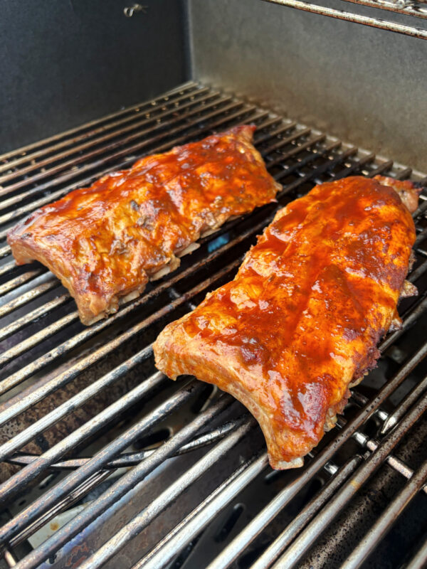 dr. pepper ribs on grill