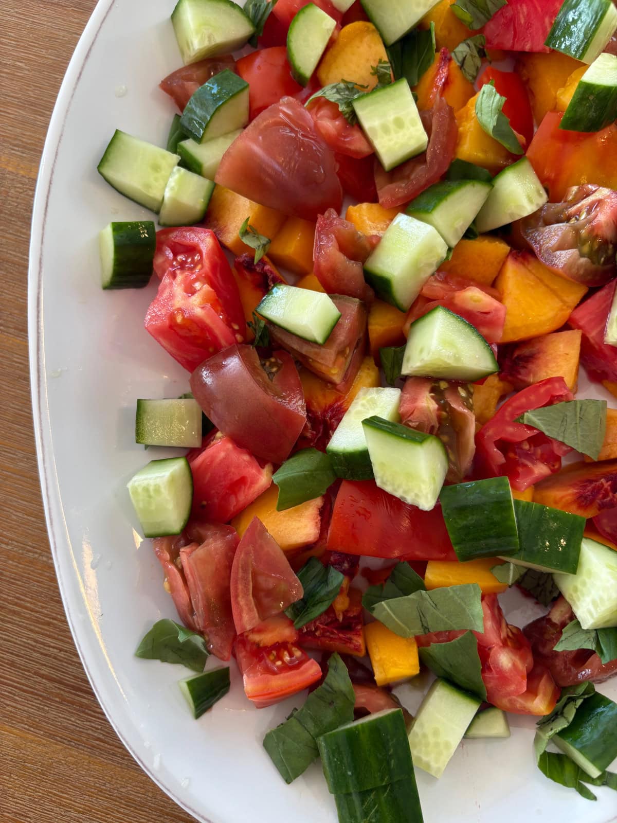 close up summer salad
