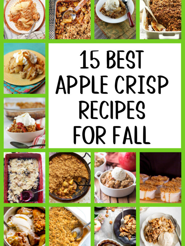 collage of the best apple crisp recipes