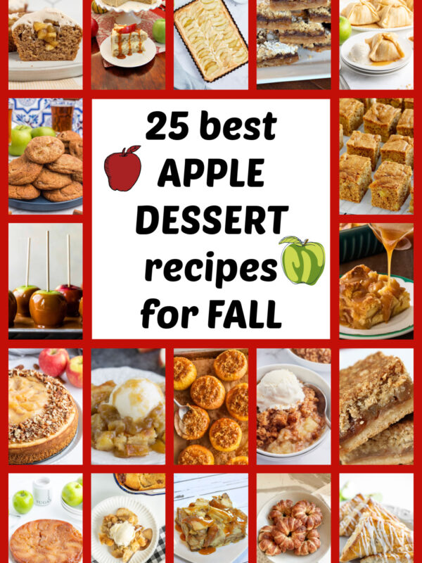apple dessert recipes collage