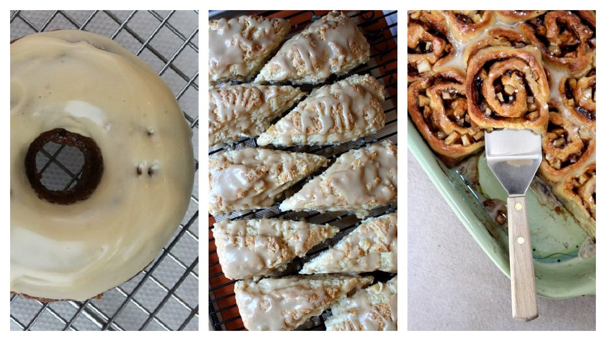 Looking for the best apple breakfast recipes for fall? This collection is filled with cozy favorites, including apple muffins, pancakes, waffles, French toast, cinnamon rolls, scones, oatmeal and quick breads. Save these easy apple breakfast ideas for weekend brunch, holiday mornings and all of apple season! three apple cinnamon roll, scone and doughnut recipes