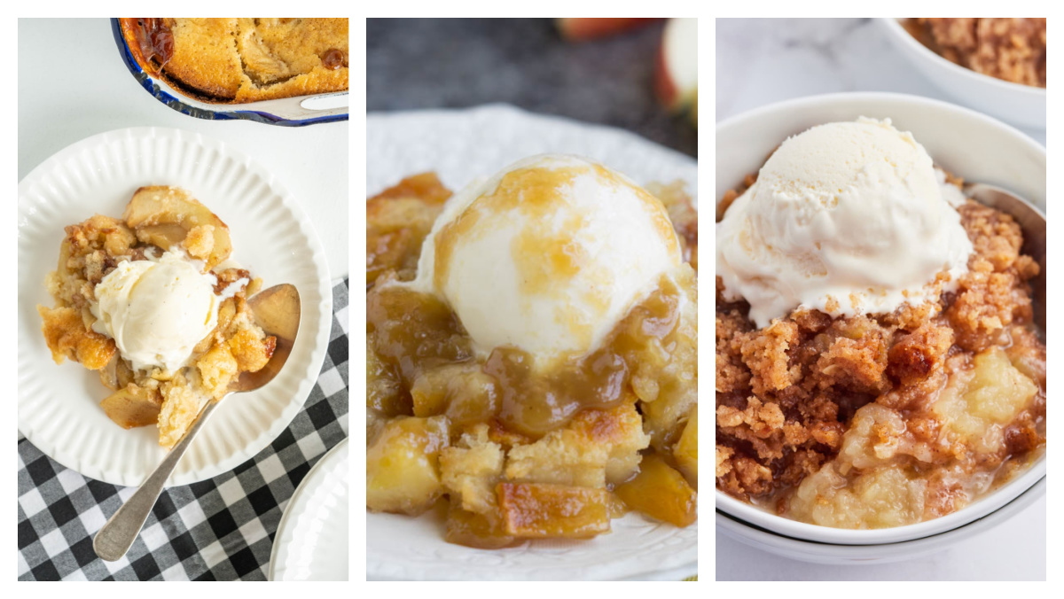 Looking for the best apple dessert recipes? Try these delicious fall favorites, including apple cobblers, bars, cheesecake, cookies, turnovers, dumplings, tarts, caramel apples and more. Save this collection for apple season! three easy apple dessert recipes