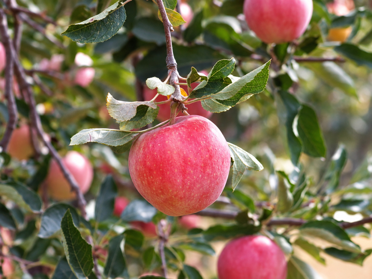 apples on a tree