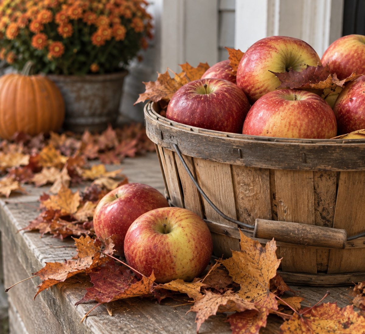 Looking for the best apple dessert recipes? Try these delicious fall favorites, including apple cobblers, bars, cheesecake, cookies, turnovers, dumplings, tarts, caramel apples and more. Save this collection for apple season! Apple basket and fall leaves