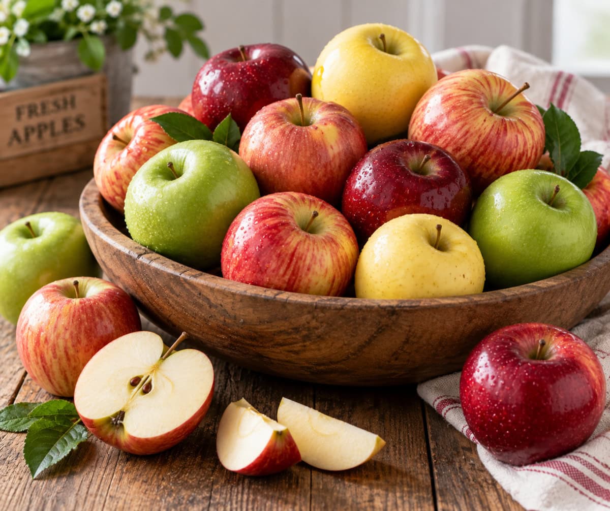 apples in a basket