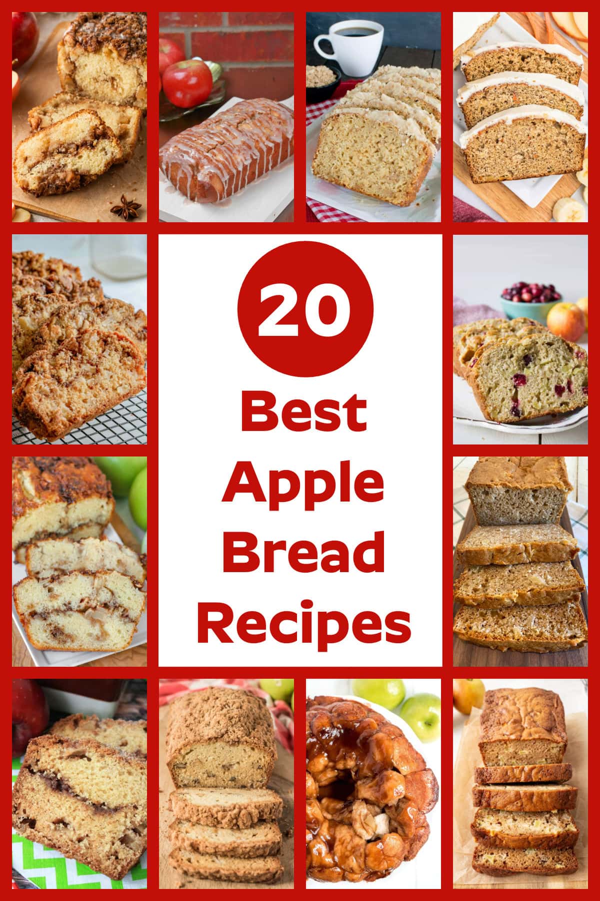 best apple bread recipes collage