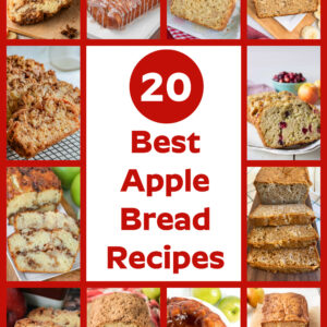 pinterest pin for best apple bread recipes