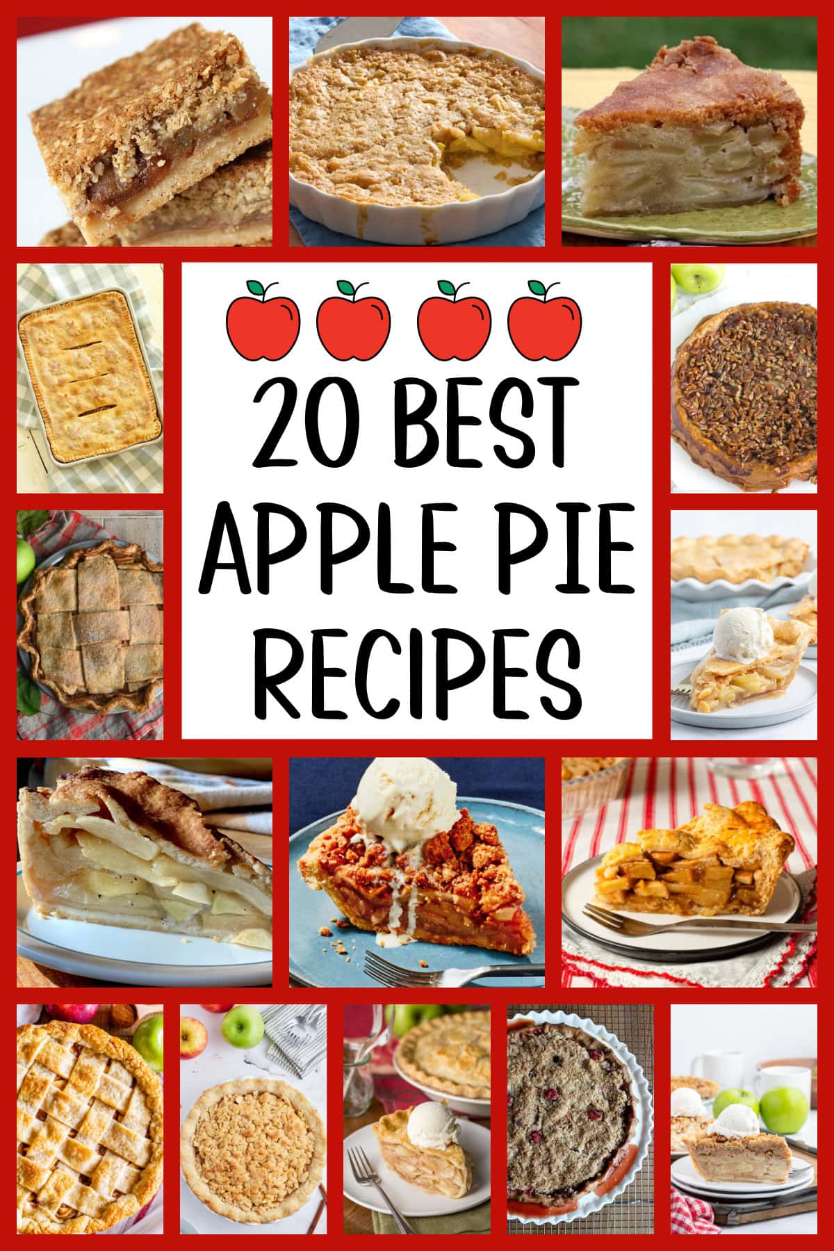 apple pie recipes collage