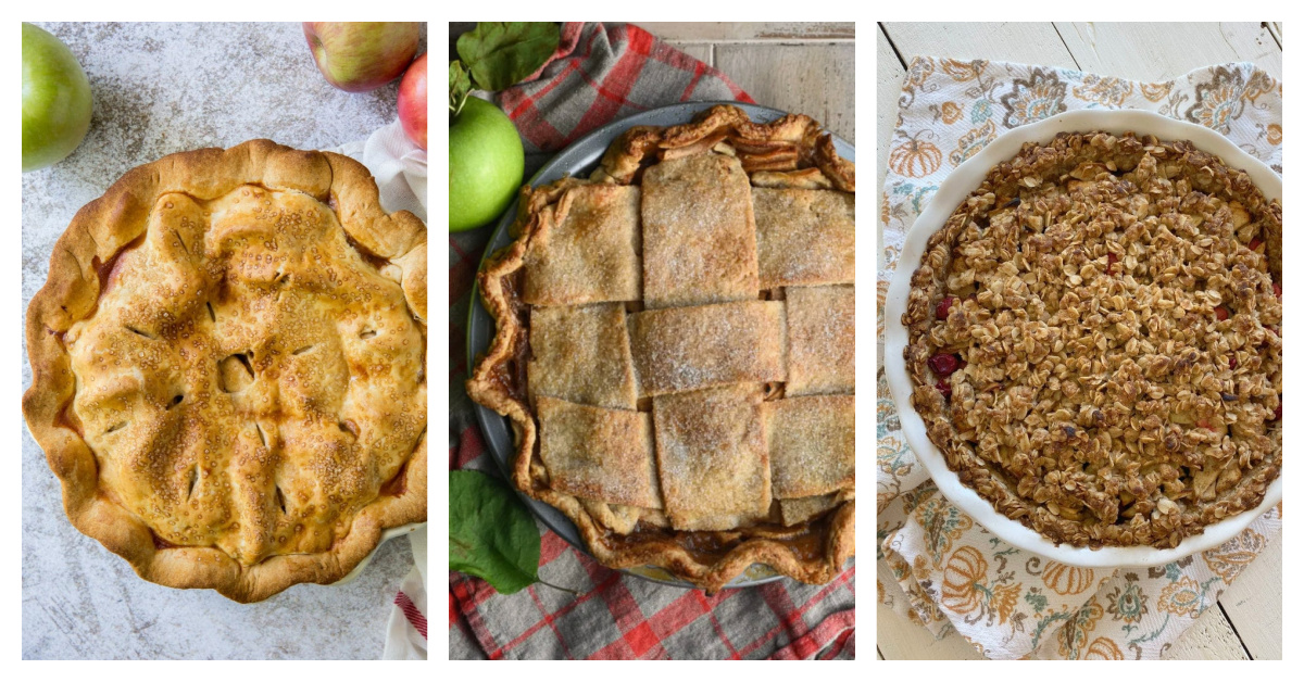 Caramel Cranberry and Brown Butter Apple Pies