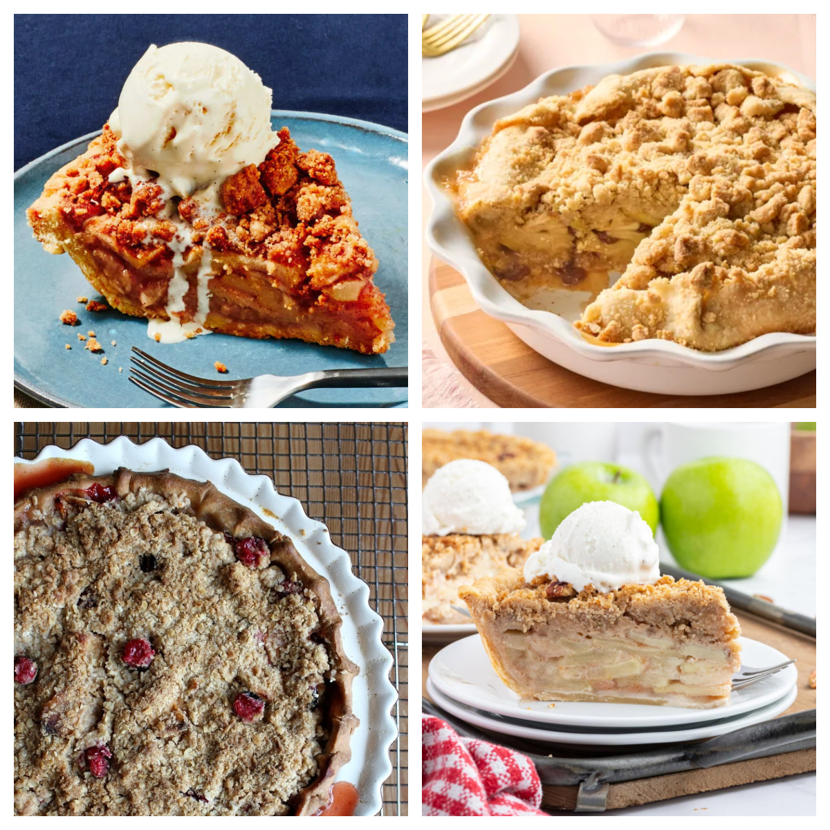 Crumb Apple Pies