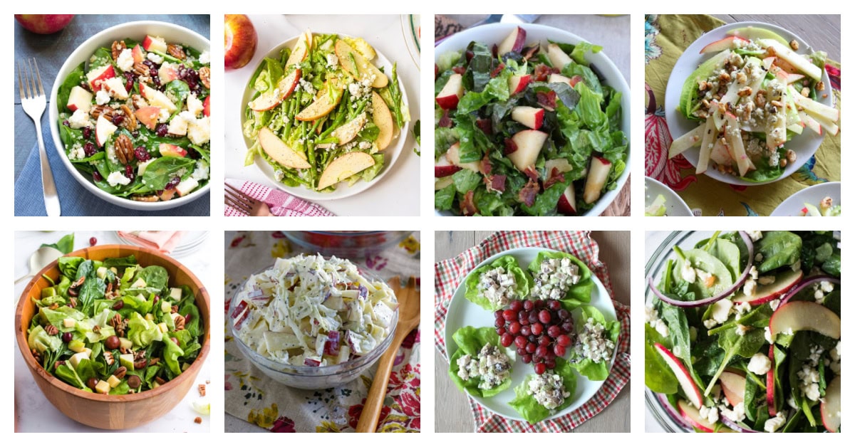 RecipeGirl salad recipe collage