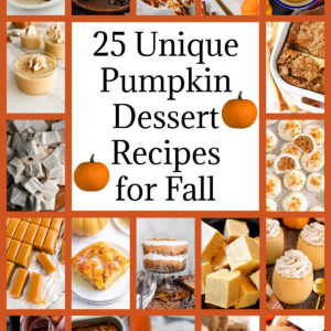 25 unique pumpkin dessert recipes collage
