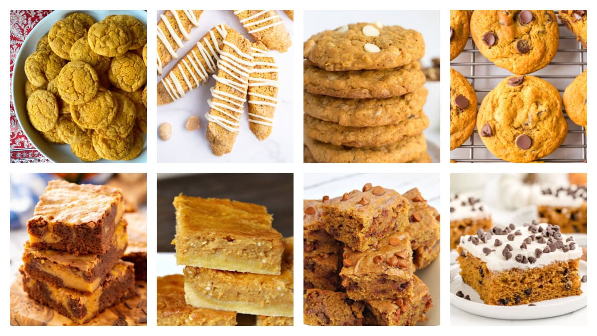 25 Best Pumpkin Cookies and Bars for Fall