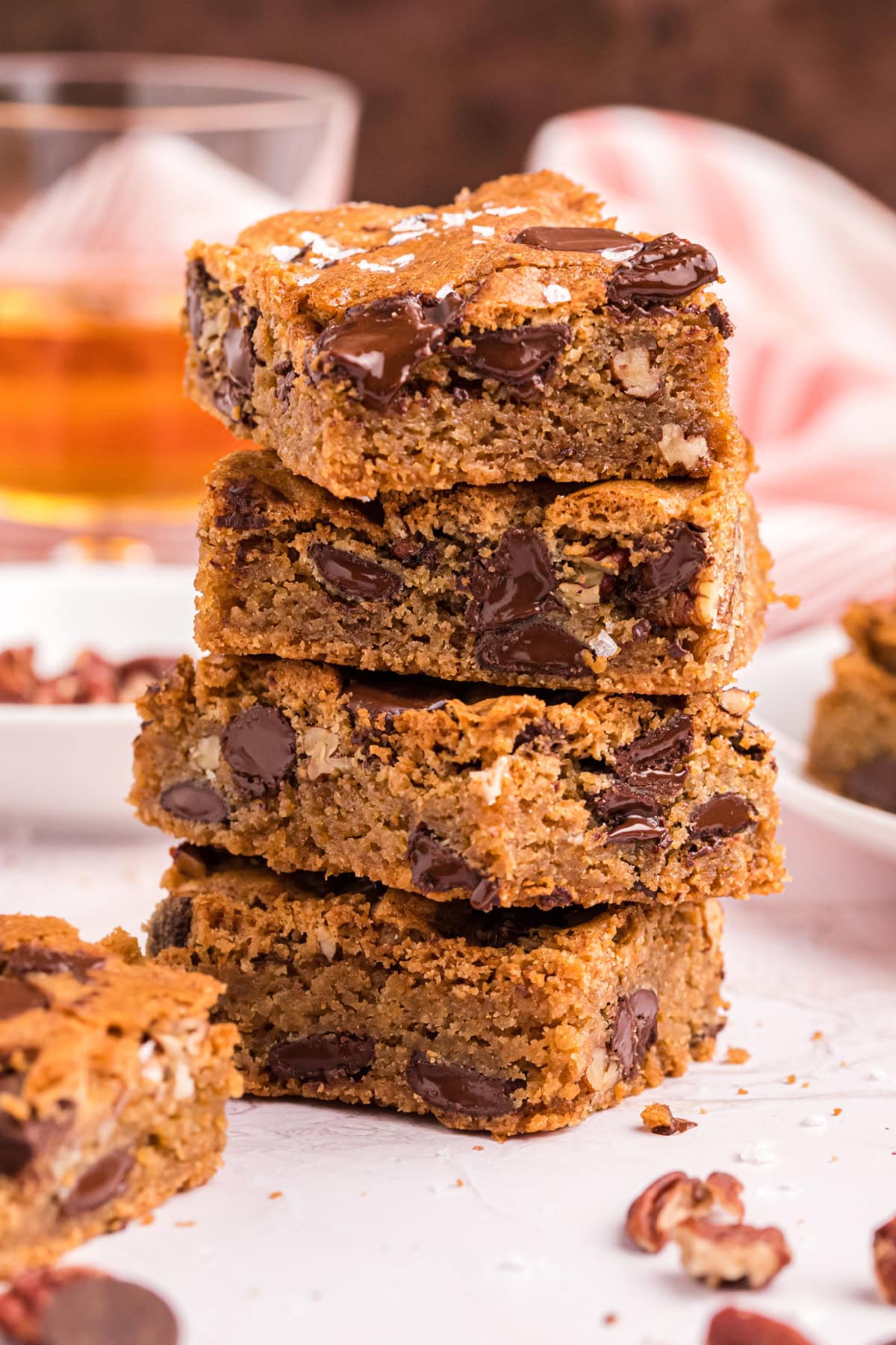 bourbon bars in a stack