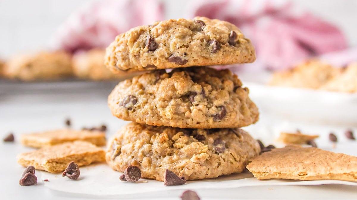 Graham Cracker Chocolate Chip Cookies