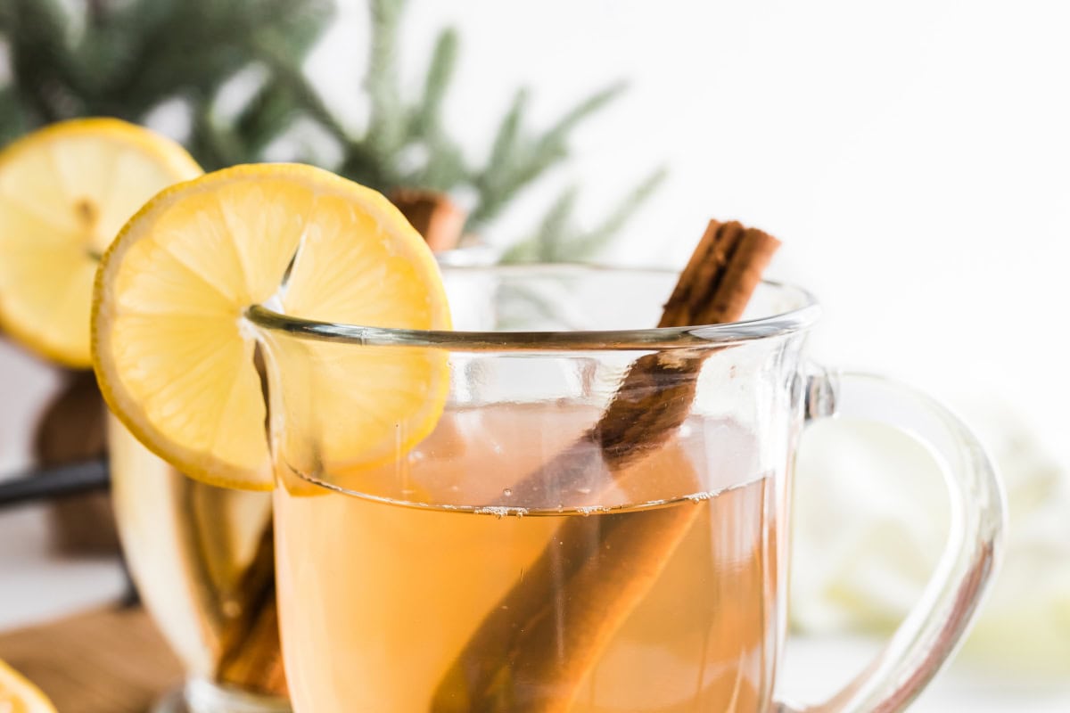 peek at the top of a hot toddy