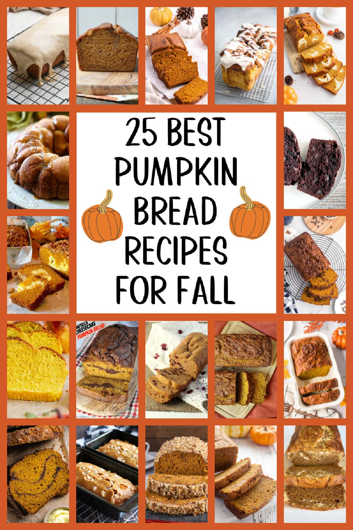 collage of best pumpkin bread recipes