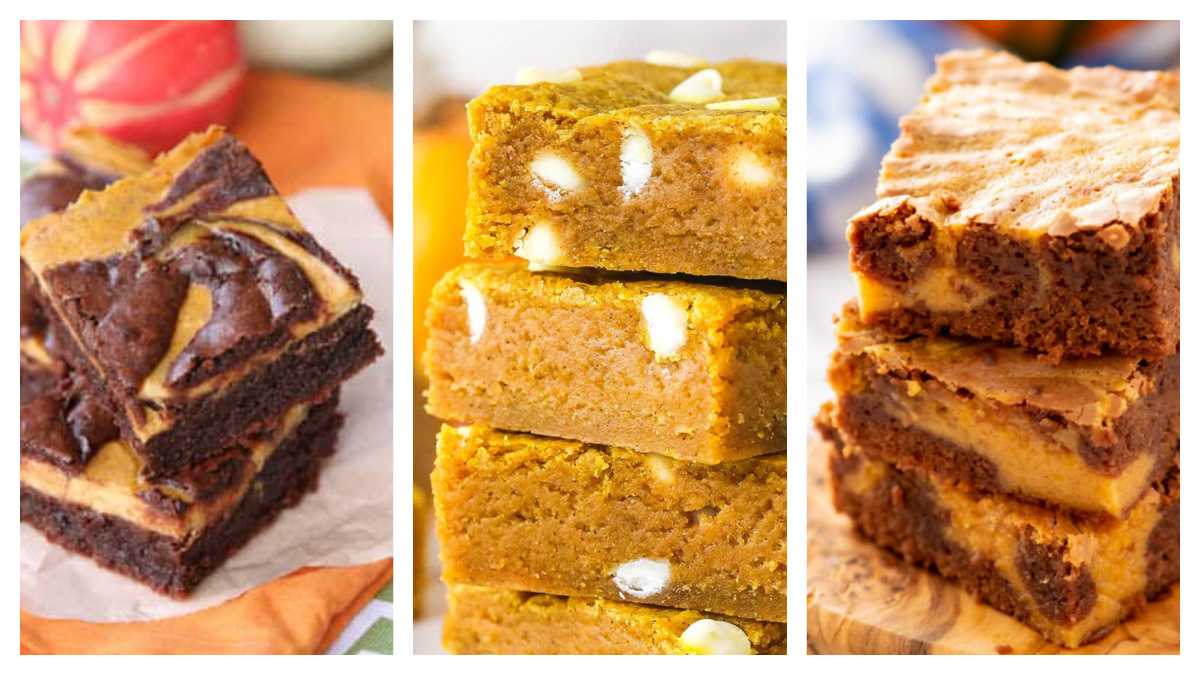 pumpkin brownies and blondies